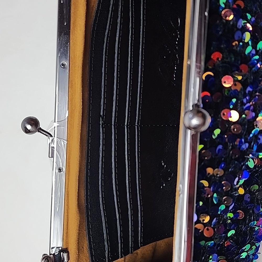 NWT Patricia Nash Potenaz Frame Bag Payettes And Velvet Sequin Women's Bag Party - Picture 10 of 16